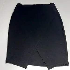 one 5 one | Skirts | One 5 One Black Asymmetrical Wrap Midi Skirt